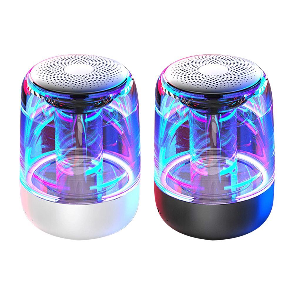 Bluetooth Speaker Powerful Bass Radio with Variable Color LED Light - Image 3