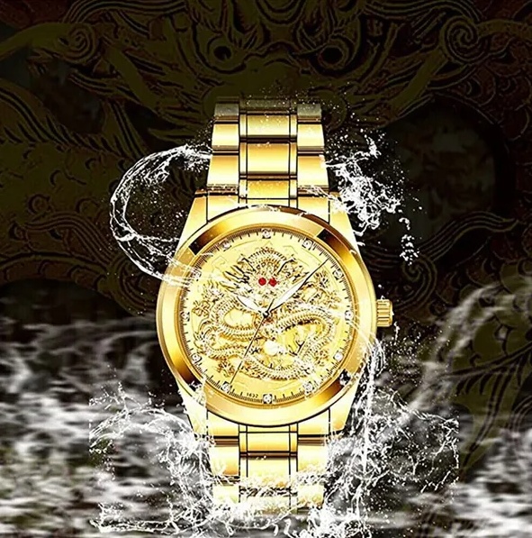 Business Gift Waterproof Men's Diamond Quartz Watch - Image 4