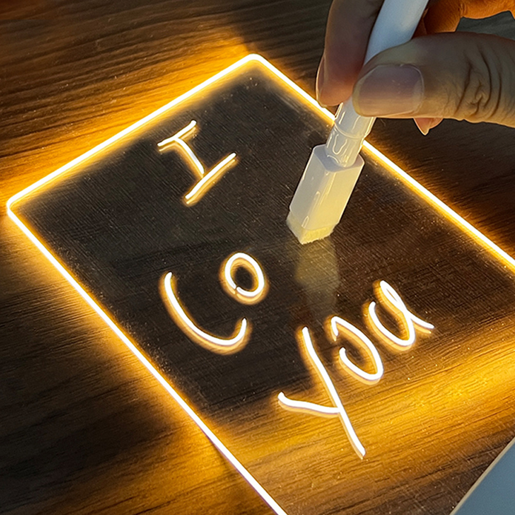 Creative Note Board, Led Night Light USB
