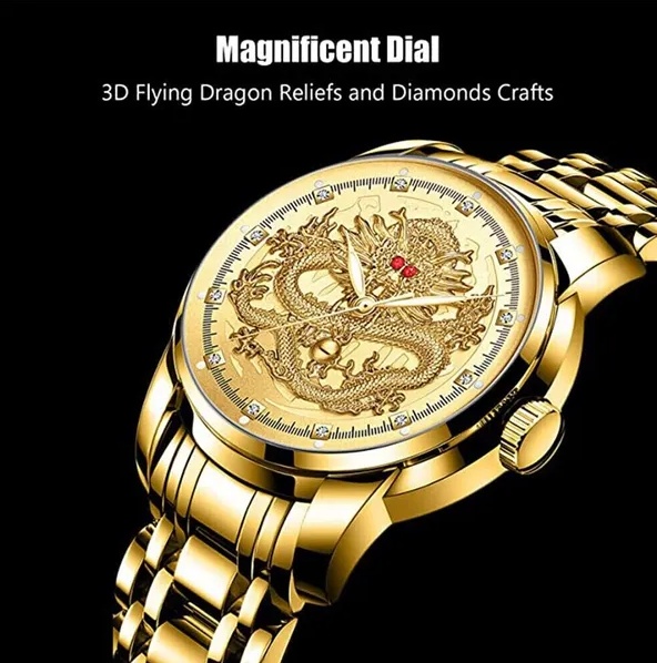 Business Gift Waterproof Men's Diamond Quartz Watch - Image 2