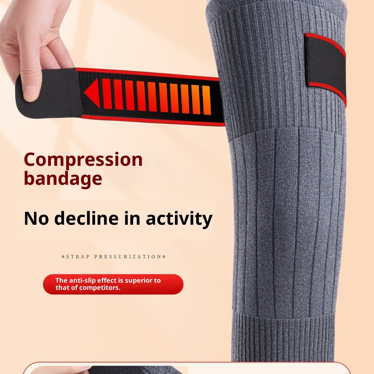 Universal Cold-proof Warm Knee Pads Elastic Windproof Thick Knee Protector Wraps Leg Soft Knee Protective Cover Injury Recovery - Image 8